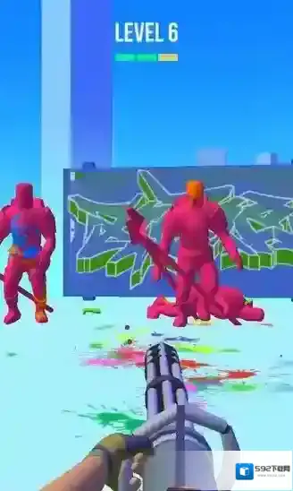 彩弹射击3D游戏