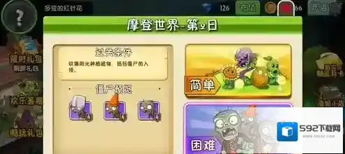 植物大战僵尸2摩登世界第2天怎么通关？植物大战僵尸2摩登世界第2天通关攻略