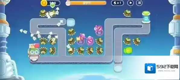 保卫萝卜4太空穿越第24关满星攻略