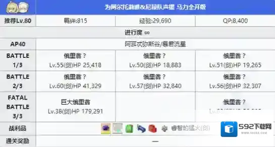 FGO掉落